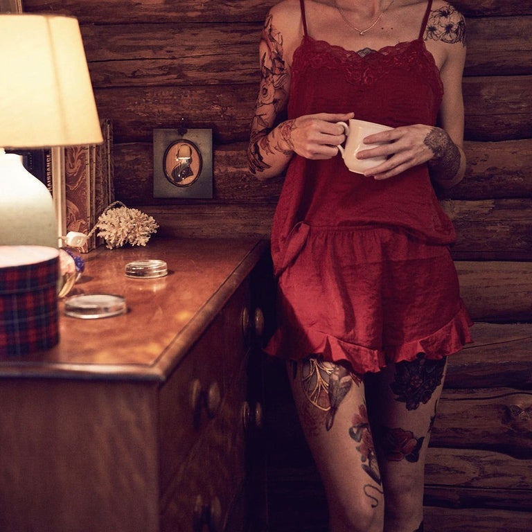 Tatouage éphémère : Golden Ornaments & Birds - by Fanny Hawk - ArtWear Tattoo - Tatouage temporaire