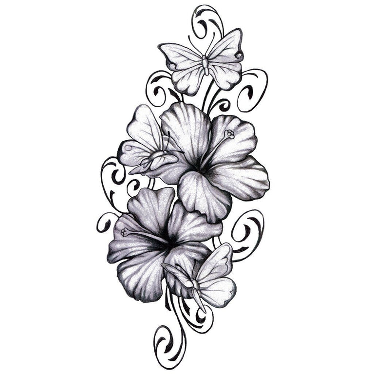 images of lily flower tattoos Lily Flowers temporary tattoo - Flower fake tattoos