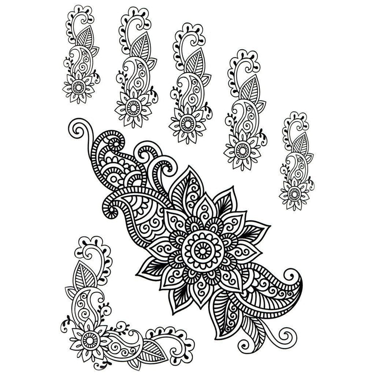 Henna Patterns Pack 2 temporary tattoo - Mandala fake tattoos - ArtWear Tattoo – ArtWear Tattoo henna-patterns-pack-2-temporary-tattoo-mandala-fake-tattoos-artwear-tattoo-artwear-tattoo
