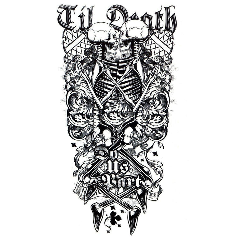 Till Death Do Us Part Tattoo Stencil Design Guide Meaning Till Death Do Us Part Tattoo Stencil Design Guide Meaning