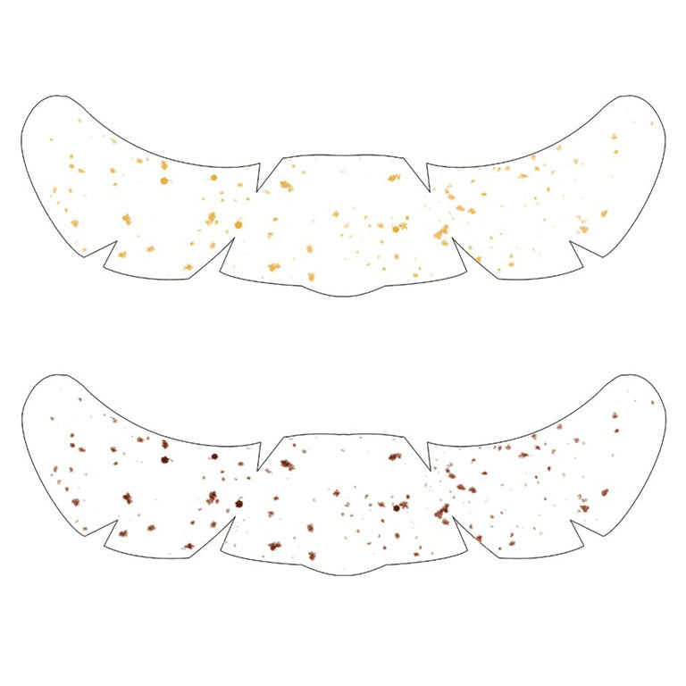 Temporary tattoo "Gold & Natural Freckles - Pack"