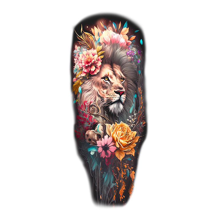 Colorful Floral Lion 1 Sleeve