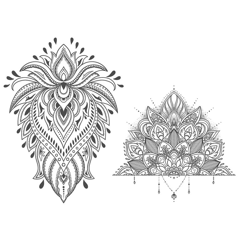 Tatouage éphémère : Ornamental Lotus - ArtWear Tattoo - Tatouage temporaire