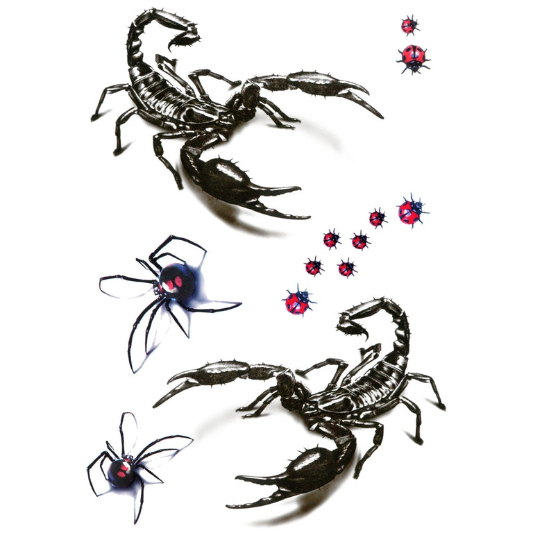 Tatouage éphémère : Scorpion & Spiders - Pack - ArtWear Tattoo - Tatouage temporaire