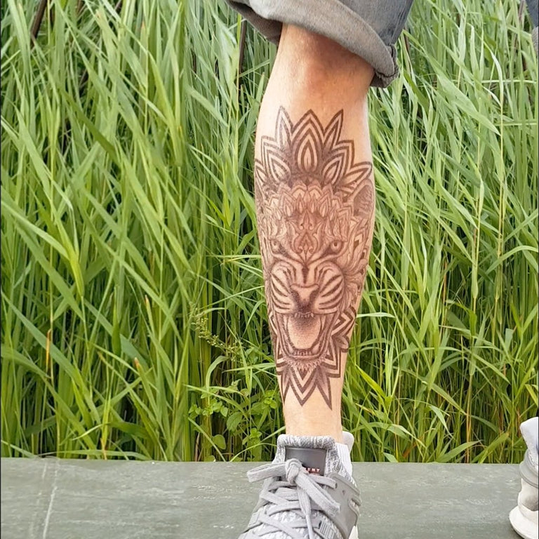 Mandala Tattoos for Men | Leg sleeve tattoo, Mandala tattoo leg, Leg tattoos