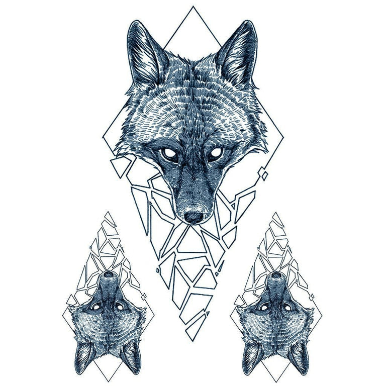 Tatouage éphémère : Black Fox Pack - ArtWear Tattoo - Tatouage temporaire