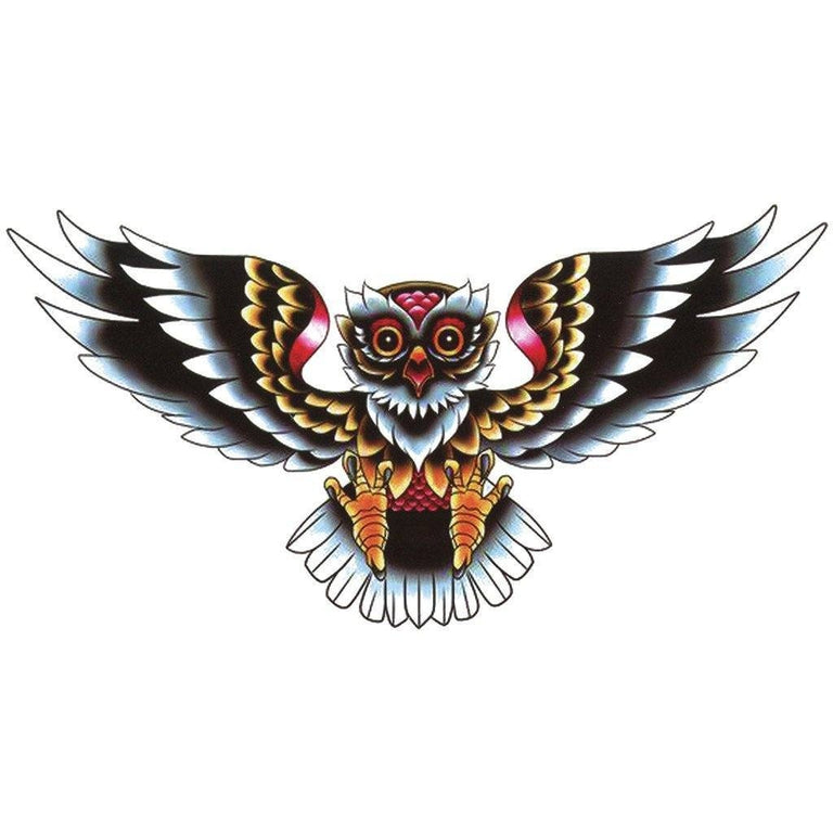 Tatouage éphémère : Colored Owl - ArtWear Tattoo - Tatouage temporaire