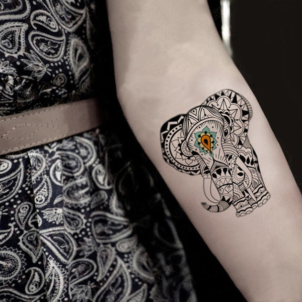 Simple elephant tattoo | Simple elephant tattoo, Elephant tattoo, Tattoos