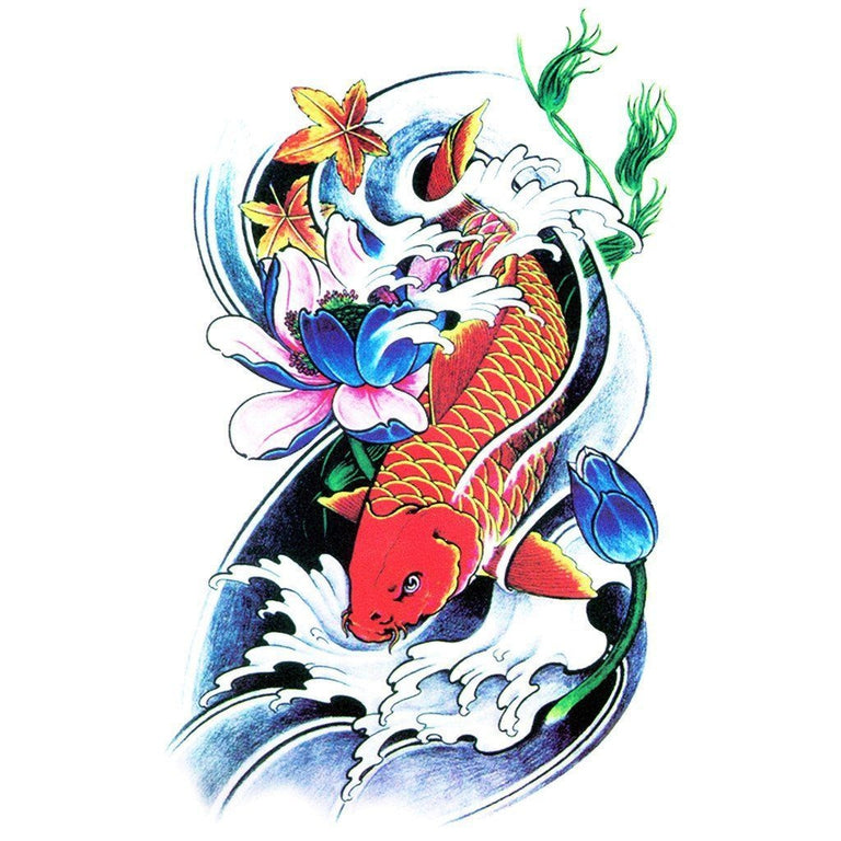 Tatouage éphémère : Koi Fish Color 1 - ArtWear Tattoo - Tatouage temporaire