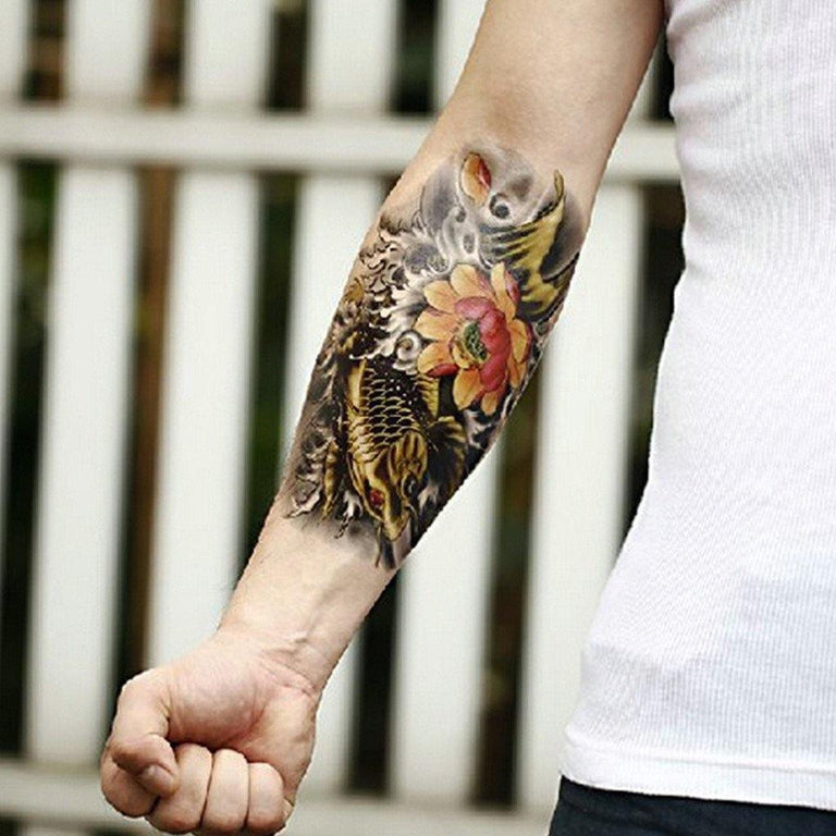 Tatouage éphémère : Koi Fish Color 2 - ArtWear Tattoo - Tatouage temporaire