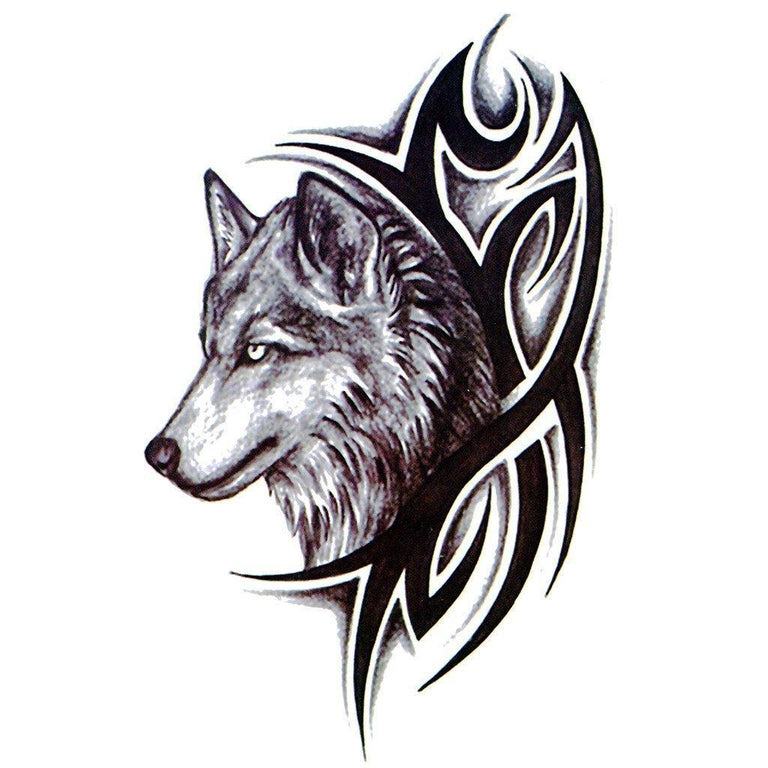 Tatouage éphémère : Tribal Wolf - ArtWear Tattoo - Tatouage temporaire