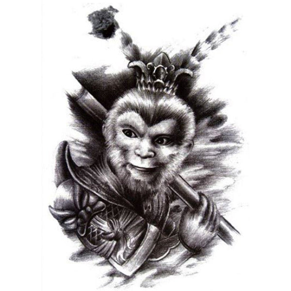 Amazon.com : Monkey King Sun Wukon Waterproof Temporary Tattoo Stickers Monkey  King Body Arts Flash Tattoo For Men Woman Henna Tattoos : Beauty & Personal  Care