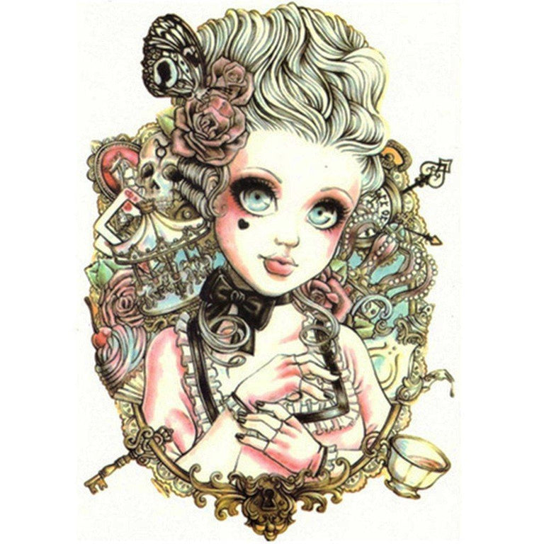 Tatouage éphémère : Doll Girl - ArtWear Tattoo - Tatouage temporaire