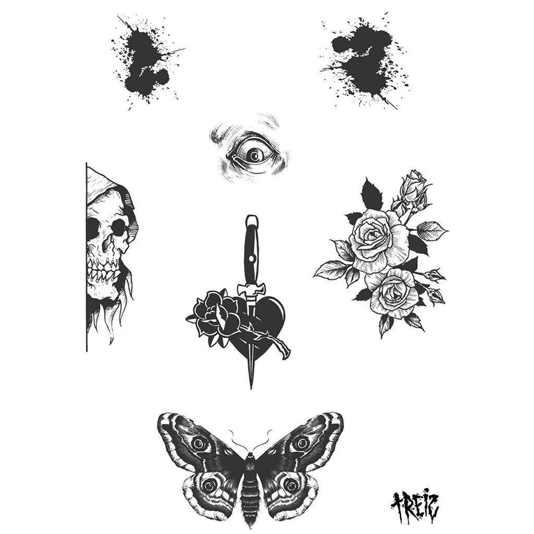 Tatouage éphémère : Good Poppy 2 - by Treiz - ArtWear Tattoo - Tatouage temporaire