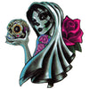 Tatouage éphémère : Big Santa Muerte & The Rose - ArtWear Tattoo - Tatouage temporaire