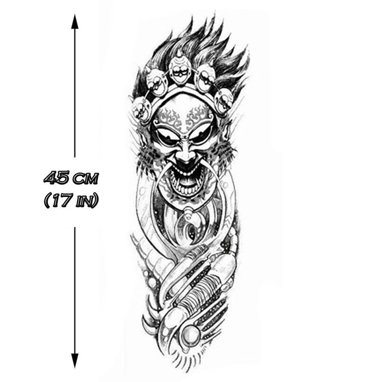 DaLin Temporary Tattoo Sleeves Full Arm Fake Tattoos for Women Men 16  Sheets (Pirate Ship, Pocket