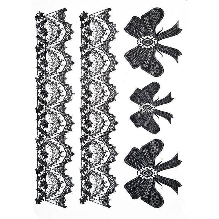 Tatouage éphémère : Laces & Bows - Pack - ArtWear Tattoo - Tatouage temporaire