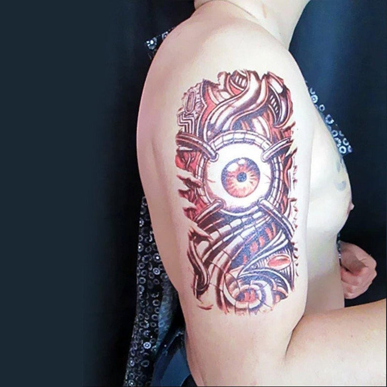 Tatouage éphémère : Mechanical Eye - ArtWear Tattoo - Tatouage temporaire