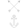 Tatouage éphémère : Silver Arrow & Anchor - Pack - ArtWear Tattoo - Tatouage temporaire