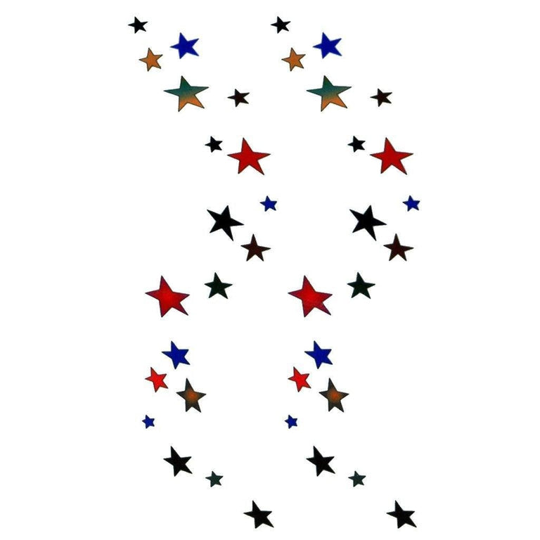 Tatouage éphémère : Colored Lil Stars - Pack - ArtWear Tattoo - Tatouage temporaire
