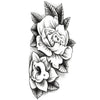 Tatouage éphémère : B&W Flowers - ArtWear Tattoo - Tatouage temporaire