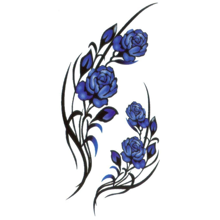 tribal rose vine tattoo designs