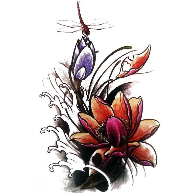 Kyle Olson         tattoo tattoos blackandgraytattoo  blackandgray lotusflower lotus dragonfly color purple inkjecta  dynamic vasaline art tattooart tattooideas tattooidea tatted tats  tat tattedup ink inked 