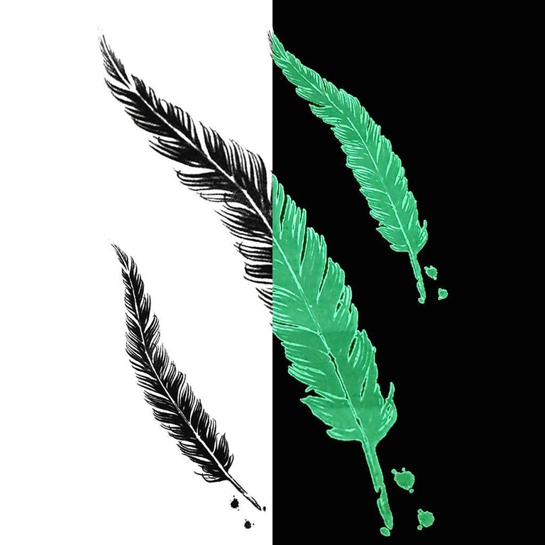 Tatouage éphémère : Glow in the Dark Quill - Pack - ArtWear Tattoo - Tatouage temporaire