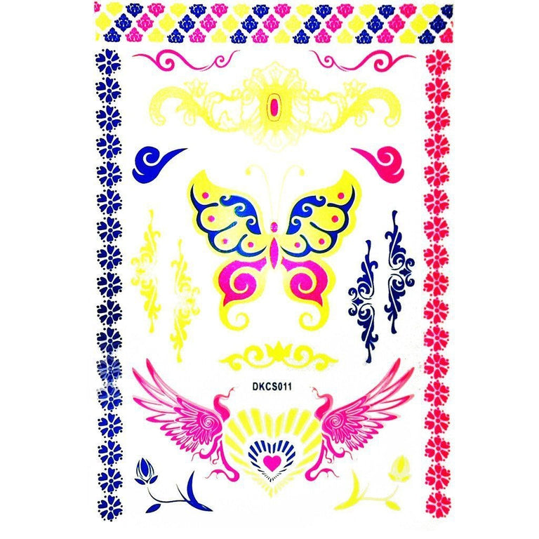 Tatouage éphémère : Ultraviolet Beauty Pack 2 - ArtWear Tattoo - Tatouage temporaire