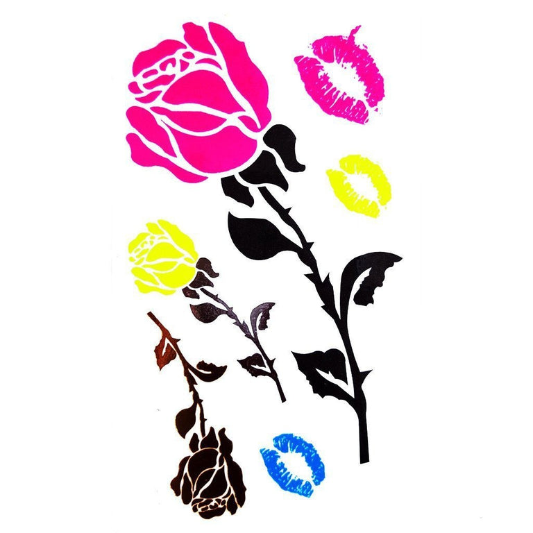 Tatouage éphémère : Ultraviolet Lil Roses Pack - ArtWear Tattoo - Tatouage temporaire
