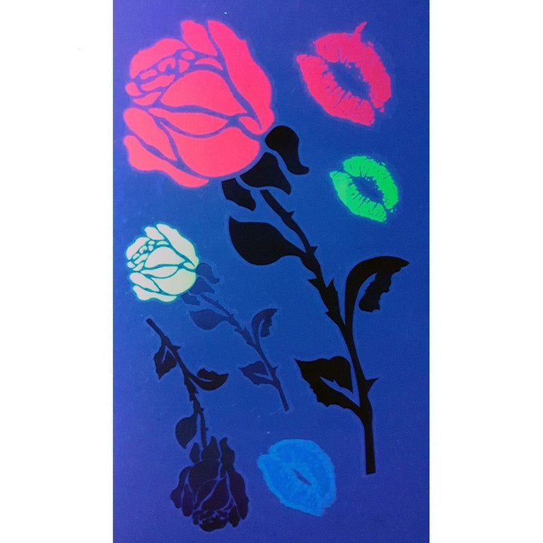 Tatouage éphémère : Ultraviolet Lil Roses Pack - ArtWear Tattoo - Tatouage temporaire