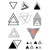 Tatouage éphémère : Triangles - Pack - ArtWear Tattoo - Tatouage temporaire