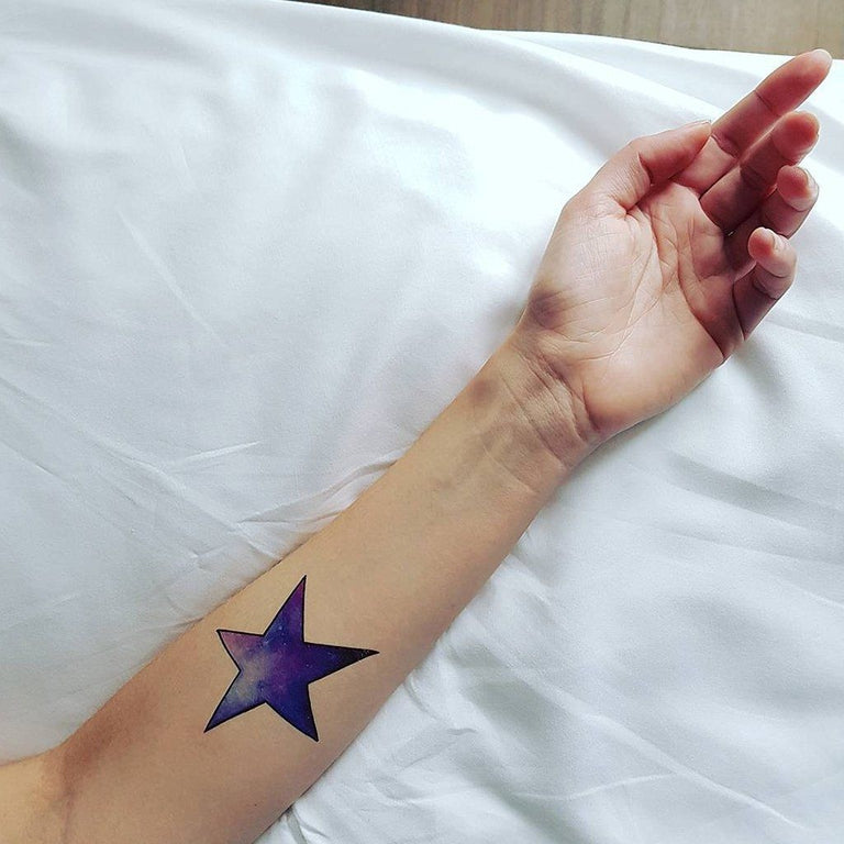 Tatouage éphémère : Watercolor Galaxy - ArtWear Tattoo - Tatouage temporaire