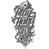 Tatouage éphémère : Play the Hand You're Dealt - ArtWear Tattoo - Tatouage temporaire