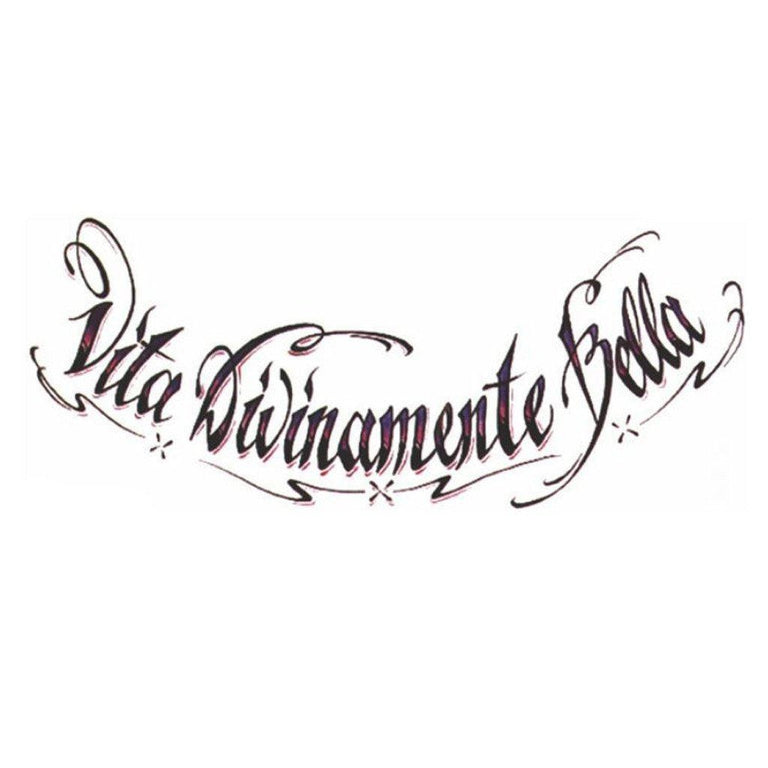 Tatouage éphémère : Vita Divinamente Bella - Pack - ArtWear Tattoo - Tatouage temporaire