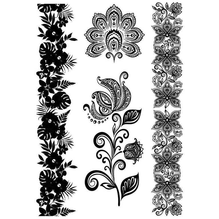 Tatouage éphémère : Black Ornaments - Pack - ArtWear Tattoo - Tatouage temporaire