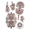 Tatouage éphémère : Brown Henna Style 3 - Pack - ArtWear Tattoo - Tatouage temporaire