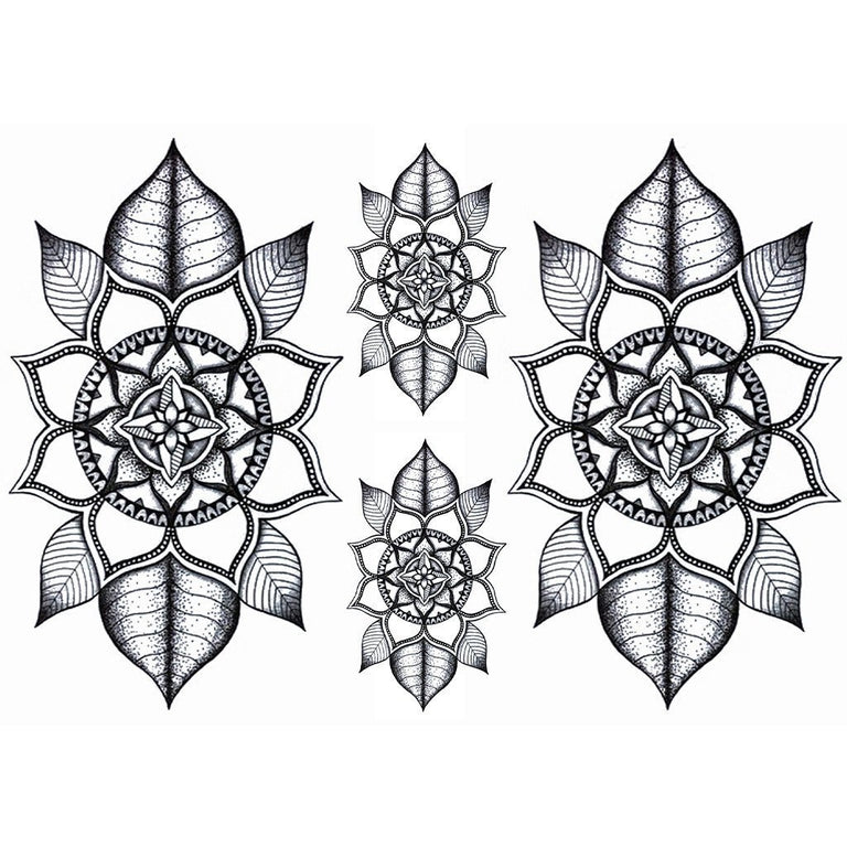 Tatouage éphémère : Flower Mandala Board - Pack - ArtWear Tattoo - Tatouage temporaire