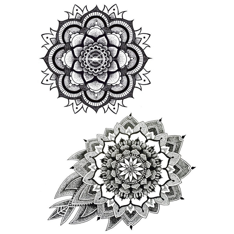 Tatouage éphémère : Mandala V1 - Pack - ArtWear Tattoo - Tatouage temporaire