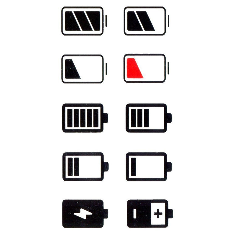 Tatouage éphémère : Batteries - Pack - ArtWear Tattoo - Tatouage temporaire