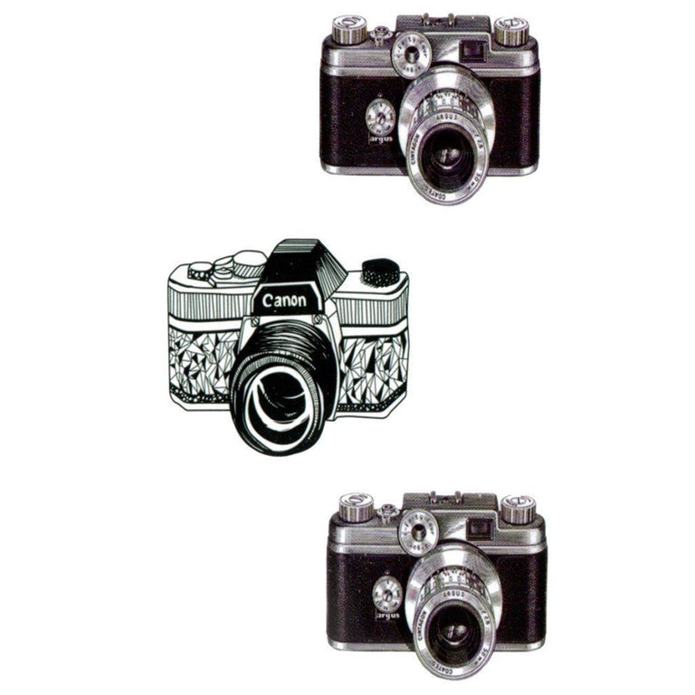 Tatouage éphémère : Cameras - Pack - ArtWear Tattoo - Tatouage temporaire
