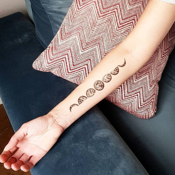 Moon Phases Temporary Tattoo – Everink Tattoo