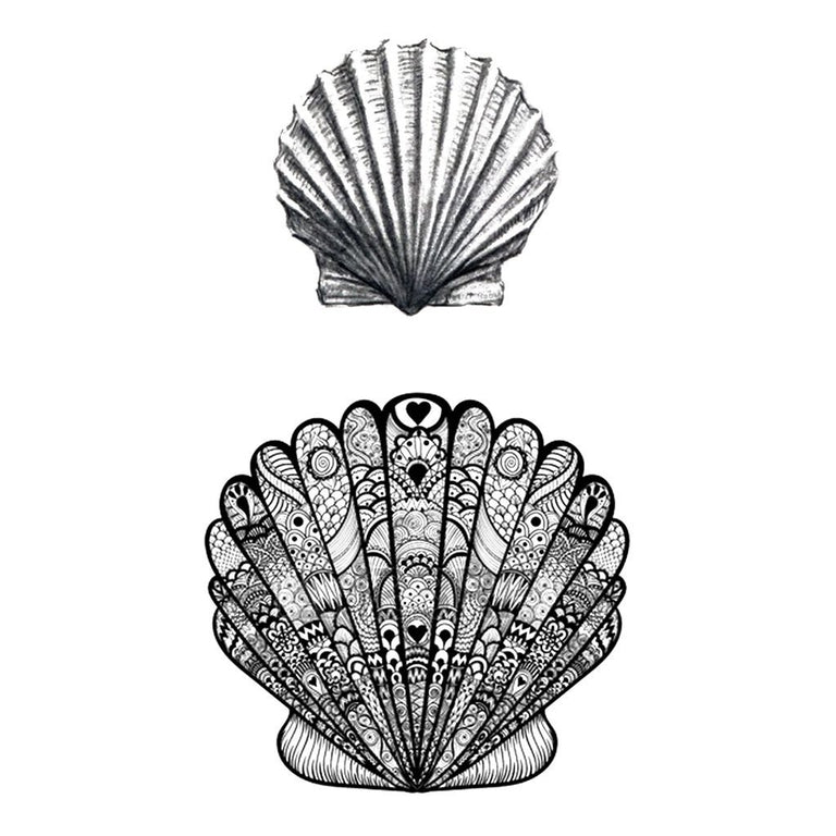 Tatouage éphémère : Shells - ArtWear Tattoo - Tatouage temporaire