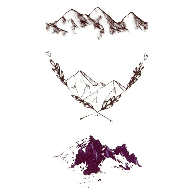 Tatouage éphémère : Three Mountains - Pack - ArtWear Tattoo - Tatouage temporaire