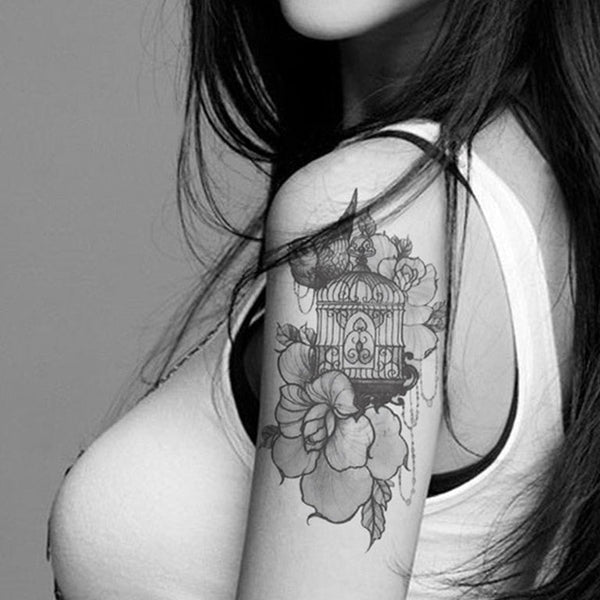Black and Grey Birdcage Tank Top (Unisex) – No Egrets Tattoo Studio
