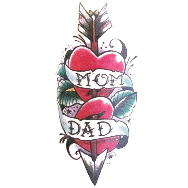 Mom Dad Heart Tattoo