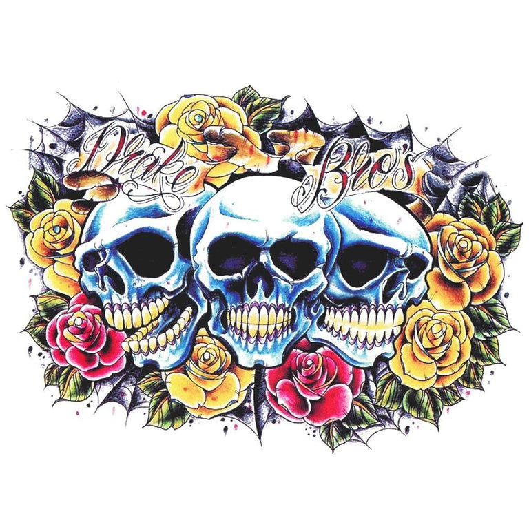 Tatouage éphémère : Skull Brothers - ArtWear Tattoo - Tatouage temporaire