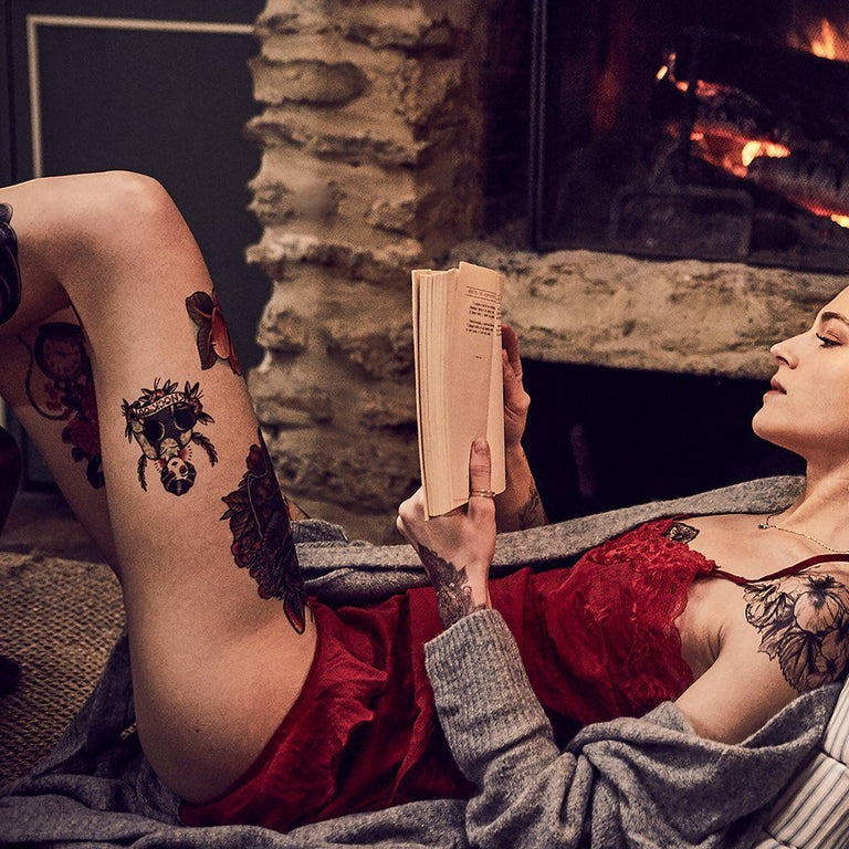 Tatouage éphémère : Vintage Boxer Female - Pack - ArtWear Tattoo - Tatouage temporaire