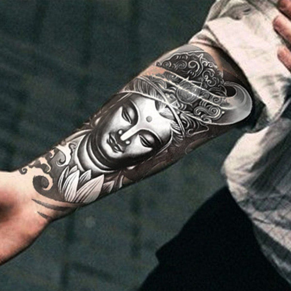 2pcs 3d Buddha Tattoos Stickers Body Art Arm Tattoo Stickers | Fruugo TR