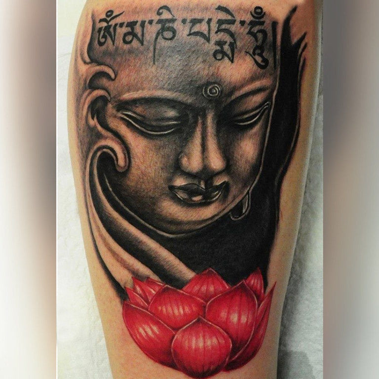 Funky Buddha Tattoo: Thamel, Kathmandu: Water colors